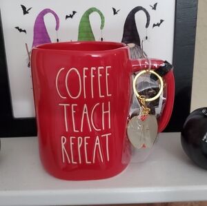 Rae Dunn Coffee Teach Repeat Limited Edition